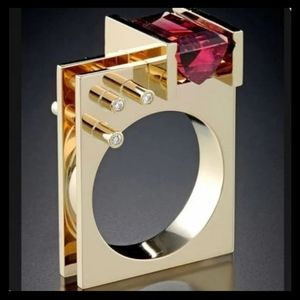 💎NWT GF 14k Ring with crystals Cubic Zirconias . 10.